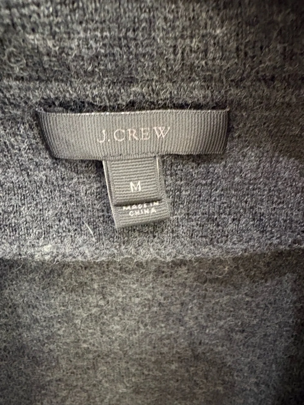 J.Crew Sophie Blazer Merino Wool Charcoal Gray 3/4 Sleeve Size M